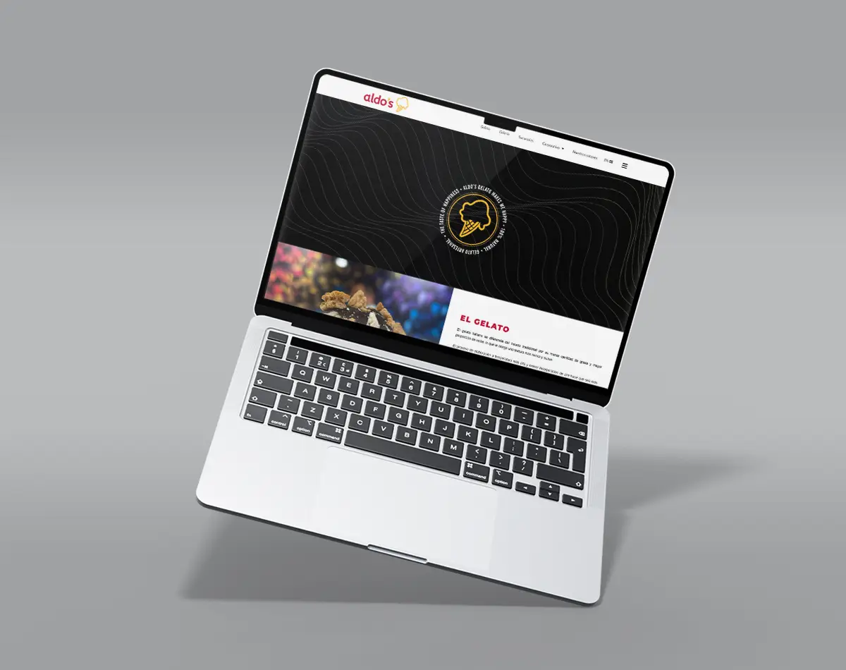 Sitio web Aldo´s Gelato