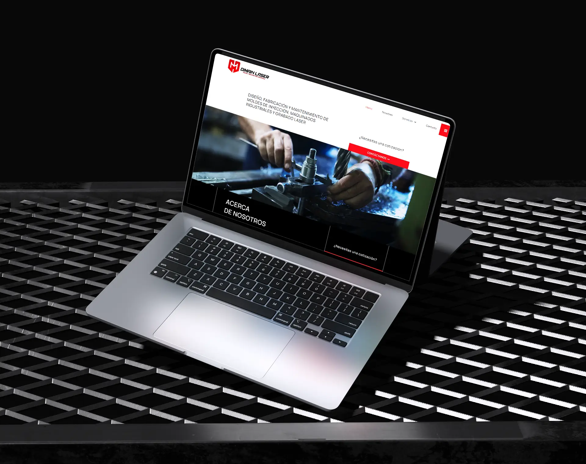 Sitio web Dimain Laser